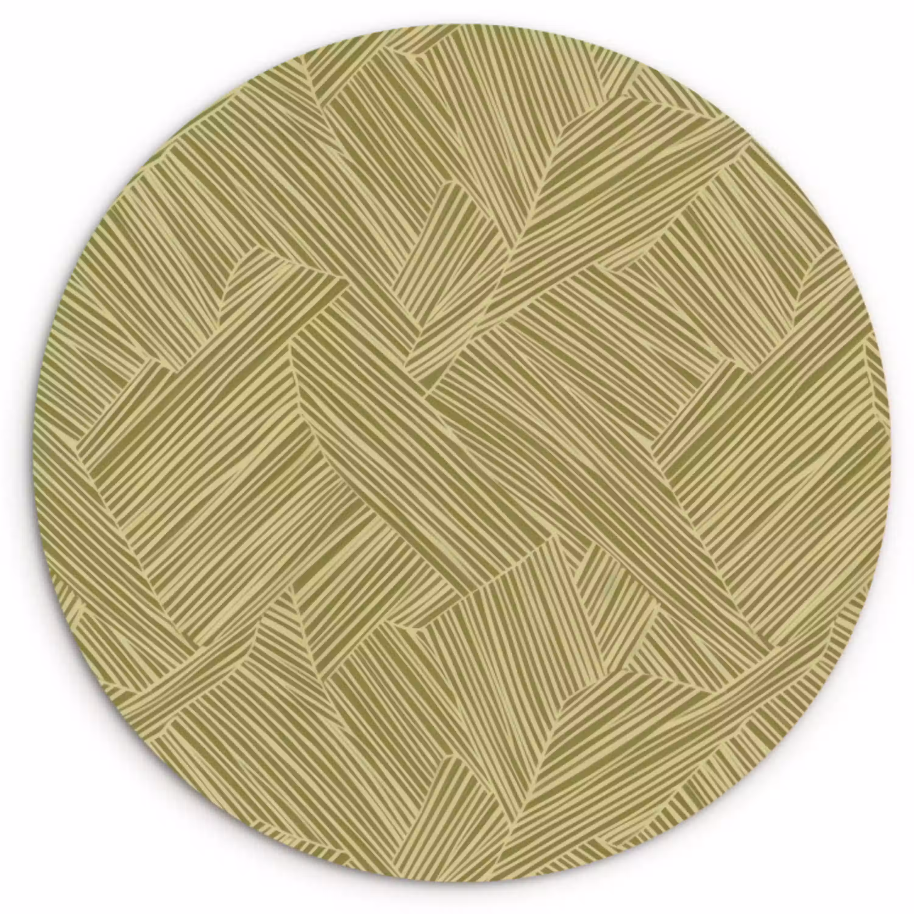 Abstract - Modern - Groen Wandcirkel kunststof plaat 5mm dik klein 188 -3d