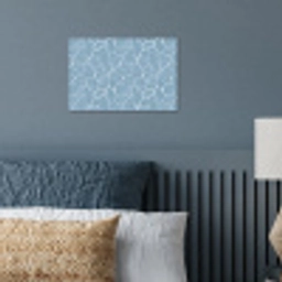 Organisch - Patroon - Blauw poster papier klein 62 -sfeer2