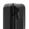 Zwart leer patroon NBS - Handbagage koffer - Kinderen Unisex middel -slot