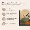 Vormen - Rond - Bladeren - Beige Inductie beschermer vinyl 3mm middel -zzzzzzusp-haakje_NL