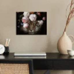 Bloemen - Jan Davidsz de Heem - Tijger - Schilderij - Stilleven - Oude meesters poster papier klein -sfeer1