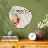 Cupcake - Zoet - Kers Wandcirkel Organisch Forex 3mm klein -sfeer2