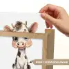 Koe - Baby dier - Boerderij dieren Light Box met kabel (Kinderlampje) klein -USP_websiteprintNL