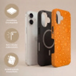 Water - Druppels - Oranje Toughcase MagSafe Apple iPhone 17 klein -USP_Lagen_DE