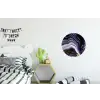 Marmer - Paars - Luxe - Marmerlook - Glitter Wandcirkel aluminium klein -kinderkamer