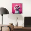 Pink - Hond - Bubbel plexiglas 5mm klein -sfeer6