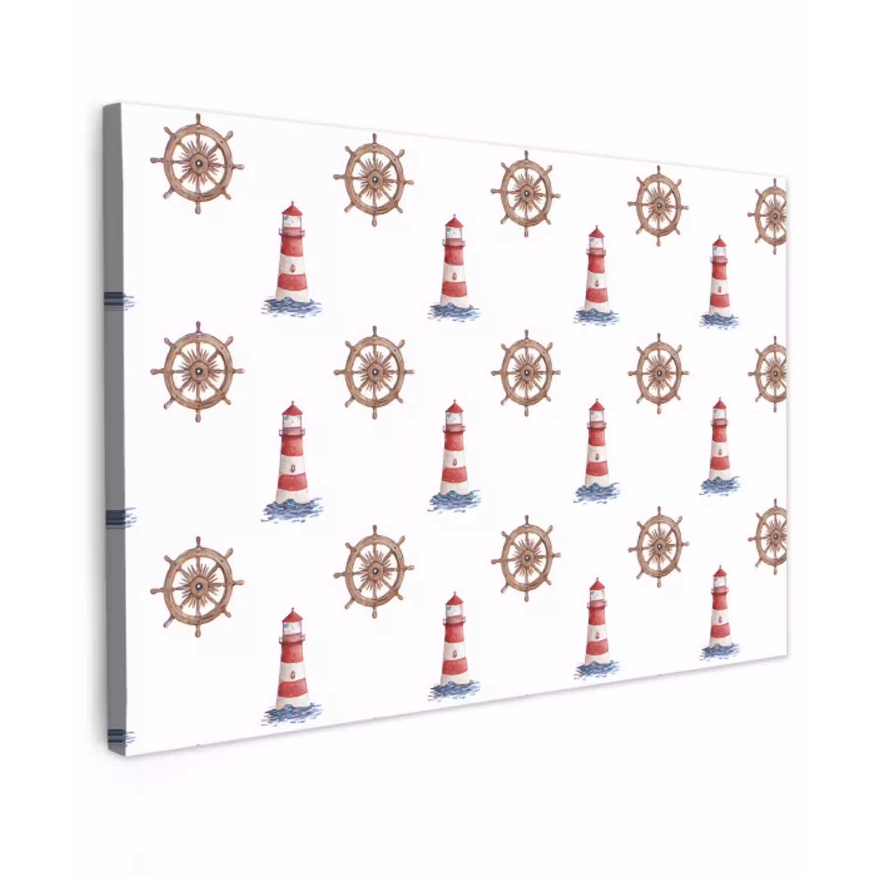 Nautisch - Klassiek - Rood canvas 2cm klein 34 -z3d