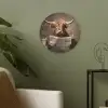Schotse hooglander - Krant - Toilet Akoestische PET Vilt - Rond klein -sfeer2
