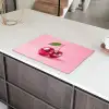Disco - Kersen - Roze Inductie beschermer vinyl 3mm klein -sfeer8