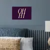 Oh hi - Paars - Minimalistisch poster papier klein -sfeer2