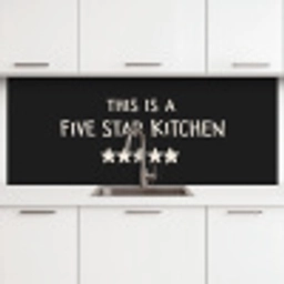 This is a five star kitchen keuken achterwand 2 middel -3d