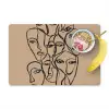 Gezichtenzee - Lijntekening - Abstract Placemat vinyl groot -zzzproduct_Kitchenyeah-website