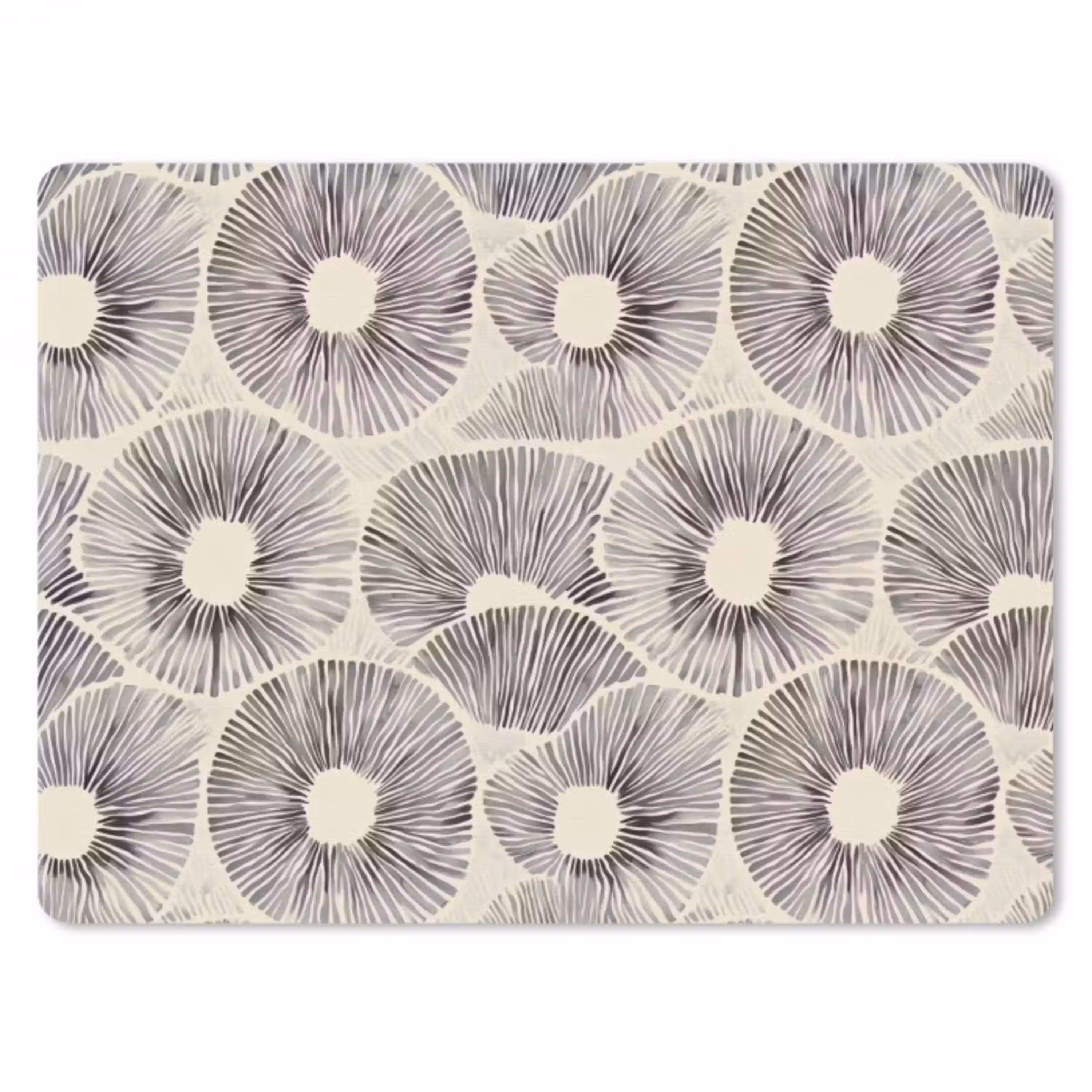 Cirkels - Patroon - Zwart muismat rubber klein 262 -3d