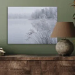 Riet - Bevroren - Winter - Natuur PET vilt klein -sfeer2