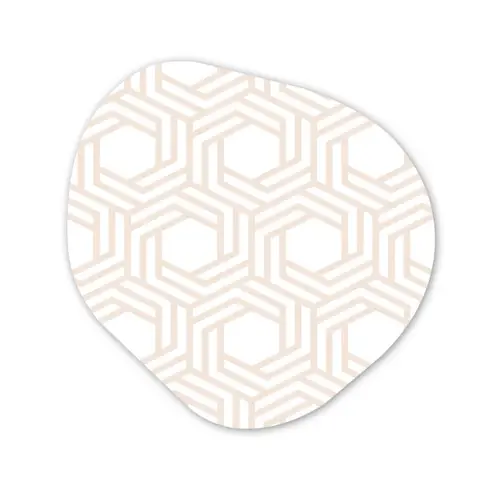 Design - Geometrie - Patroon Wandcirkel Organisch Forex 3mm klein 629 -3d