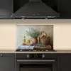 Lavendel - Brood - Stilleven keuken achterwand spatscherm klein -sfeer1