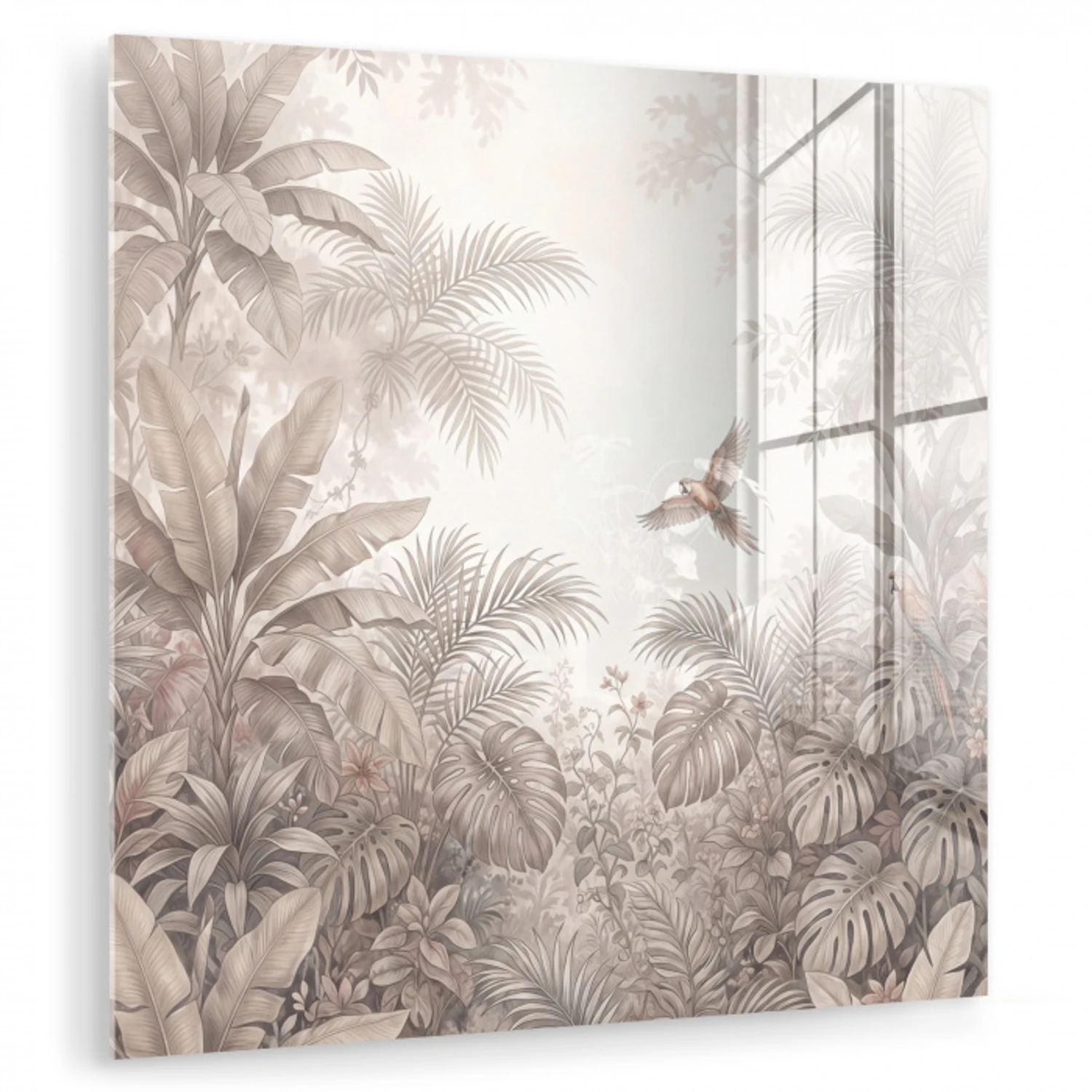 Papagaai - Jungle - Tropisch plexiglas 5mm klein -zzzproduct_nieuw