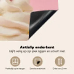 Kers - Slagroom - Roze Inductie beschermer vinyl 3mm middel -sfeer4