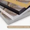 Grijs - Goud - Marmer - Marmerlook Textielframe zwart klein -USP_kleurenNL