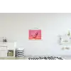 Peper - Disco - Rood - Glitter textielposter latten blank klein -kinderkamer