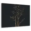 Takken - Blaadjes - Zwart Textielframe zwart klein -3d