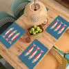 Vissen - Rood - Blauw Placemat vinyl groot -zzsfeer5_Kitchenyeah-website