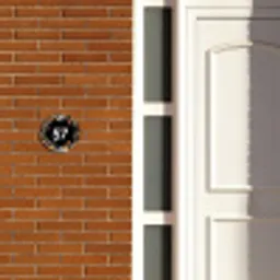 Bloemen - Zwart - Traditioneel Naambord Rond klein -sfeer3-rond-XS