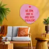 Roze - Zon - Quote Wandcirkel Organisch Plexiglas middel -sfeer4
