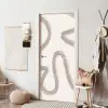 Moderne kunst - Beige - Abstract deurposter klein -sfeer6