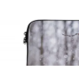 Bessen - Takken - Sneeuw - Winter - Kleurrijk laptophoes neopreen klein -detail