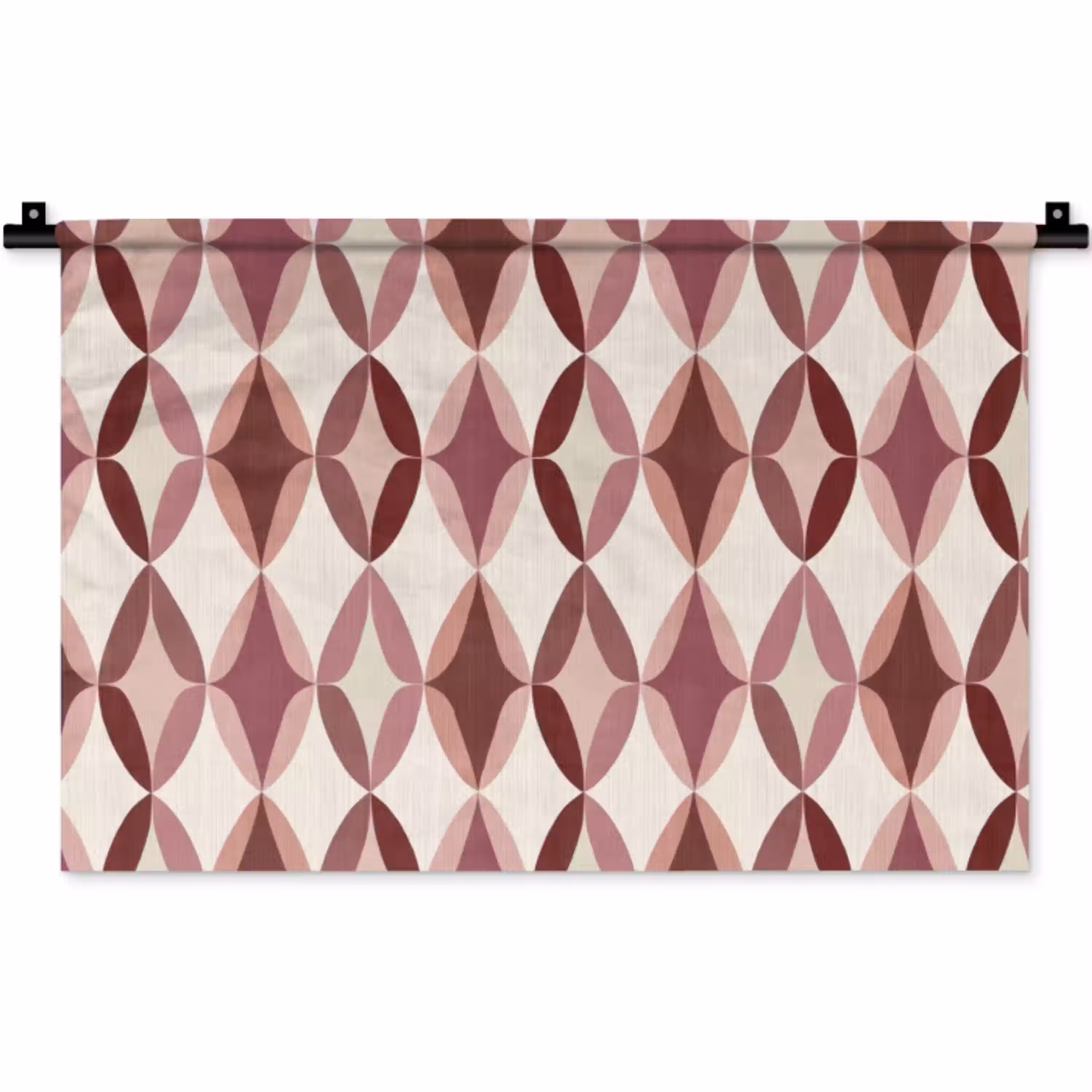 Ovaal - Textuur - Roze Wandkleed katoen klein 269 -zz3d