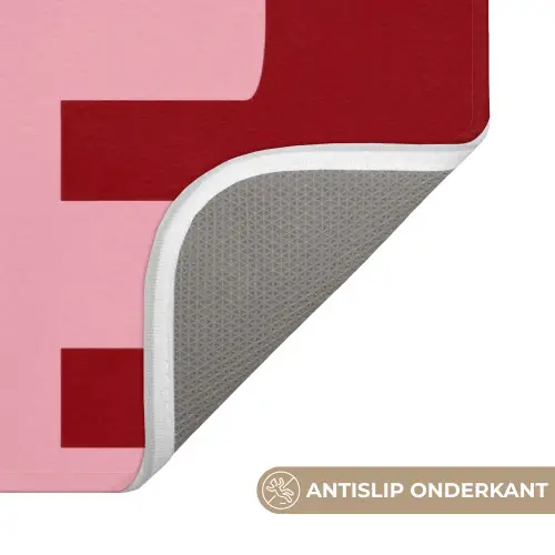 Love - Rood - Blokletters Badmat klein -USP_AntislipNL