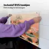 Roze landschap - Palmen - Water Inductie beschemer met haakjes middel -ky-ophangen-nl