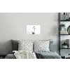 Minimalistisch - Stelen - Wit Muursticker klein -slaapkamer