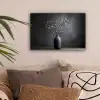 Takken - Vaas - Bolletjes - Wit canvas 2cm klein -sfeer1