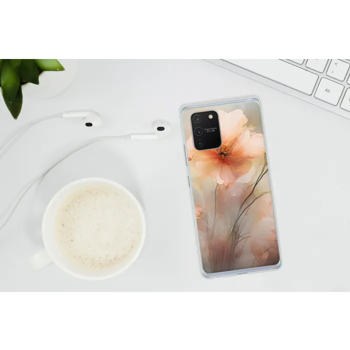 Bloemen - Pastel - Kunst - Klaprozen - Watercolor Telefoonhoesje Samsung Galaxy S10 Lite klein -oordopS10Lite