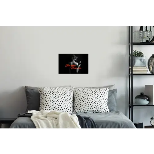 Wijn - Vrouw - Neon - Quote Muursticker klein -slaapkamer