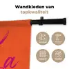 Oh la la - Oranje - Roze - Grafisch Wandkleed katoen klein -sfeer2