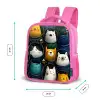 Dieren - Ruimtepakken - Sterren Kinderrugzak - Roze middel -productfoto_formaten