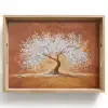 Abstract - Boom - Wit - Bladeren Dienblad Rechthoek middel -z3d_shopping