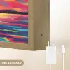 Zonsondergang - Walvis - Geschilderd - Kleurrijk Light Box met batterij (Wandlamp) middel -USP_websiteoplaadbaarNL