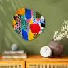Stippen - Vormen - Modern - Kleuren Wandcirkel Organisch Forex 3mm klein -sfeer2