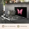 Vlinder - roze - Elegant keuken achterwand spatscherm klein -usp_NL