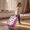 Gekleurde hartjes Kinderkoffer - Roze klein -sfeer1