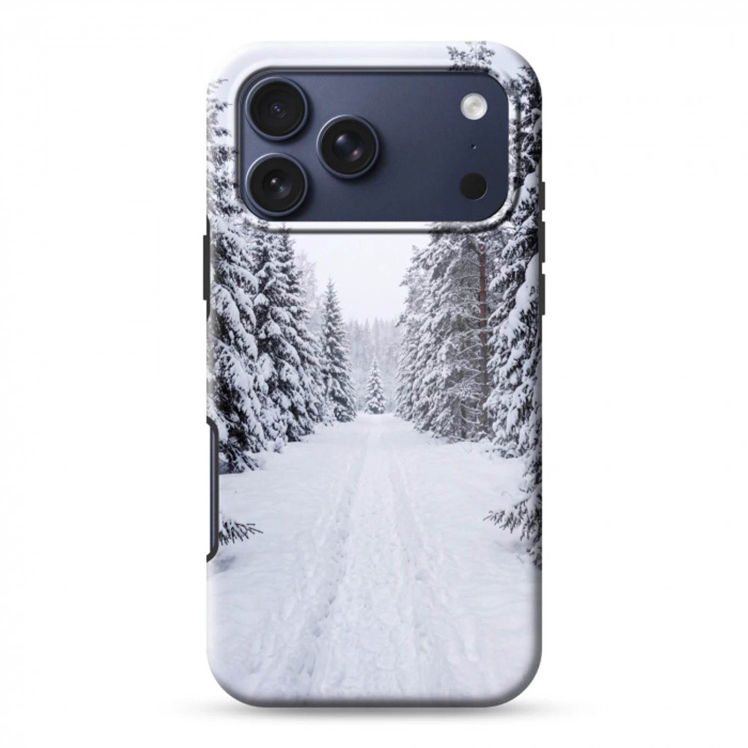 Bos - Winter - Sneeuw - Pad - Natuur Toughcase MagSafe Apple iPhone 17 Pro Max klein -3d
