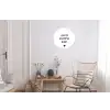Spreuken - Huisje boompje baby - Quotes Wandcirkel aluminium klein -woonkamer