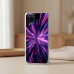 Lichtsnelheid - Ruimte - Roze - Paars Telefoonhoesje Samsung Galaxy A12 klein -sfeer2