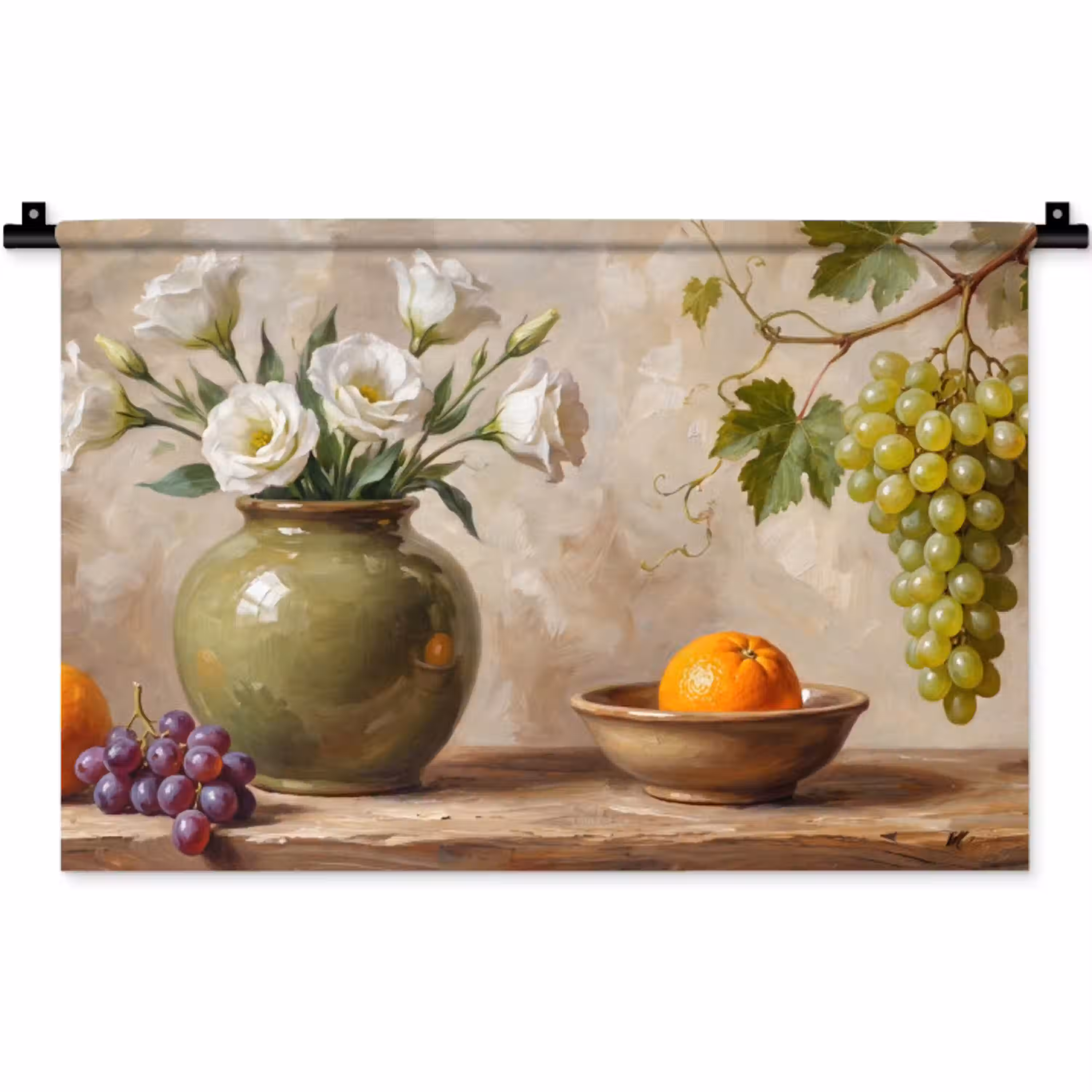 Bloemen - Fruit - Stilleven Wandkleed katoen klein -zz3d