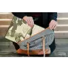 Wijn - Druiven - Kaas - Bladeren laptophoes neopreen klein -tas
