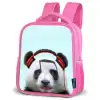 Kees de Panda Kinderrugzak - Roze middel -schuin